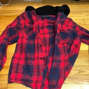 Hooded flannel